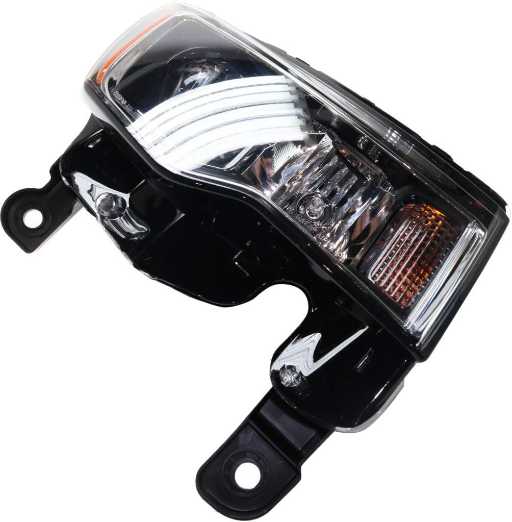 Jeep Grand Cherokee Passenger Side Chrome Halogen Headlight Assembly D5095