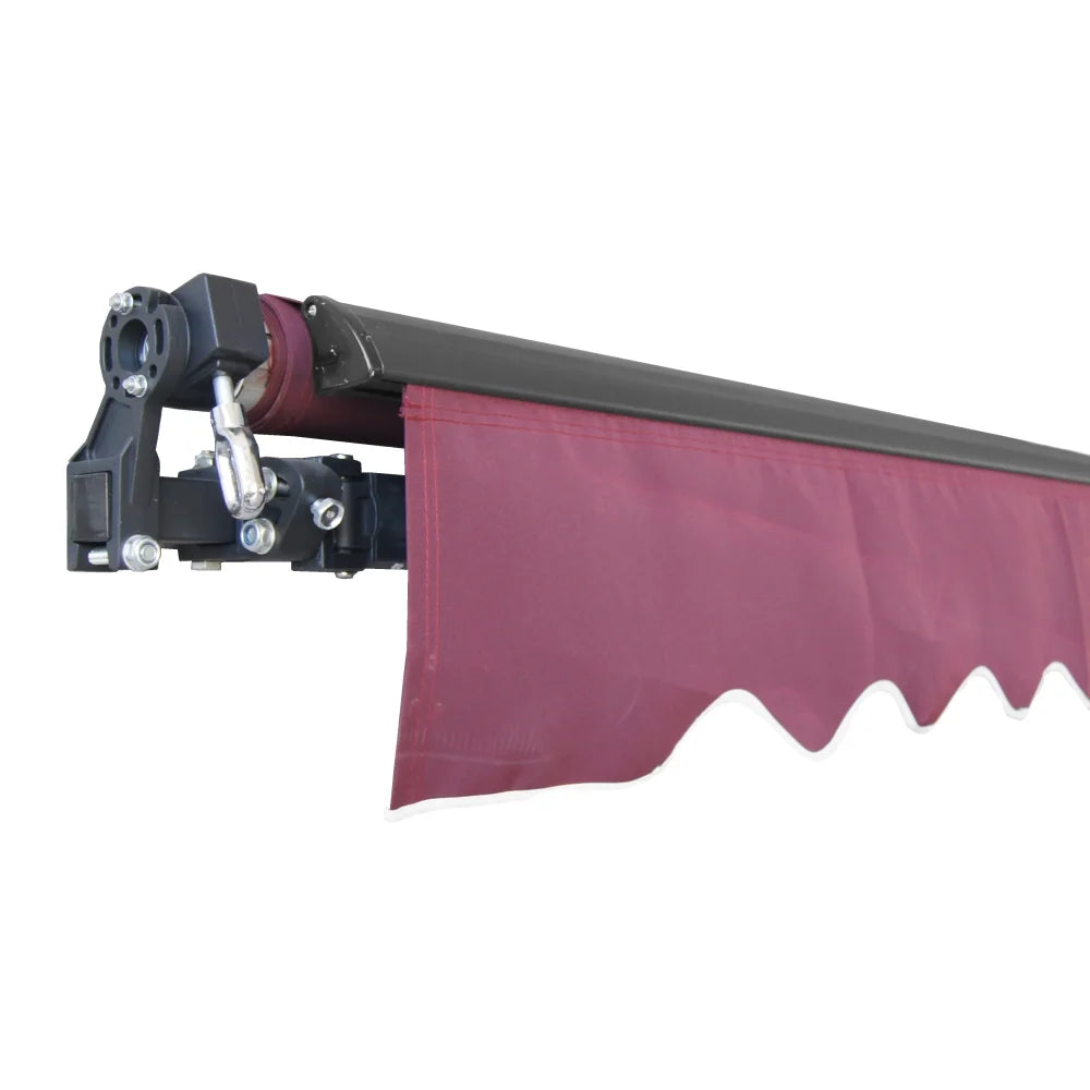 Burgundy Retractable Patio Awning B292