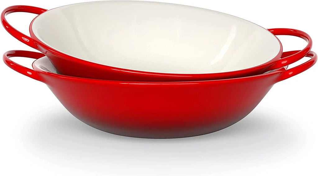 Ceramic Mini Wok Dishes, 40 Oz, Set of 2 Z381
