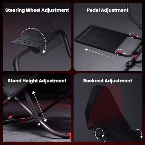 Racing Simulator Cockpit with TV Monitor Stand Z4827