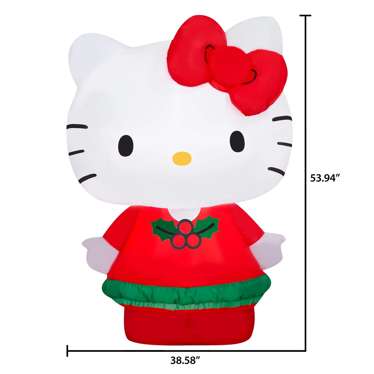 Airblown Inflatables Christmas Hello Kitty with Red Dress K12740