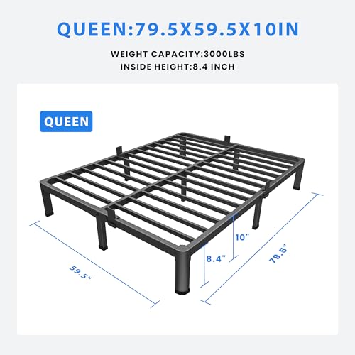 18 Inch Full Size Metal Platform Bed Frame with Under-Bed Storage G417