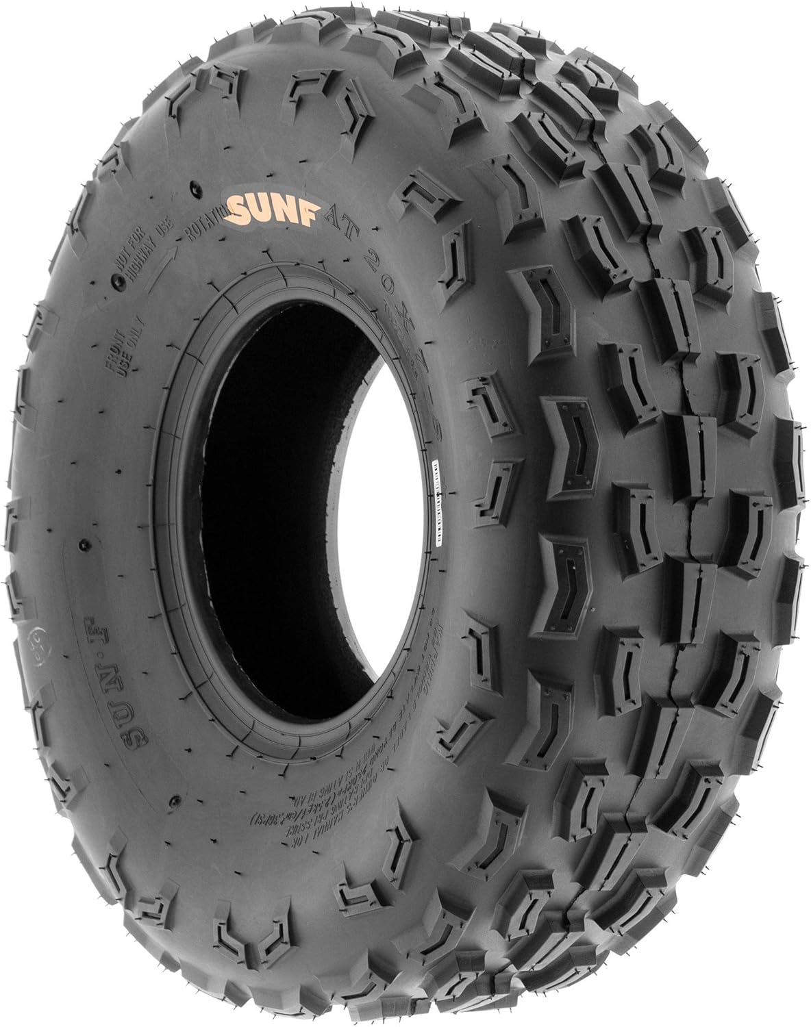 20x7-8 ATV UTV Go-Karts Tire, Knobby Tread, 6 PR, Tubeless Pack of 2 H9079