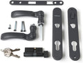 Matte Black Storm Door Hardware Set W8808