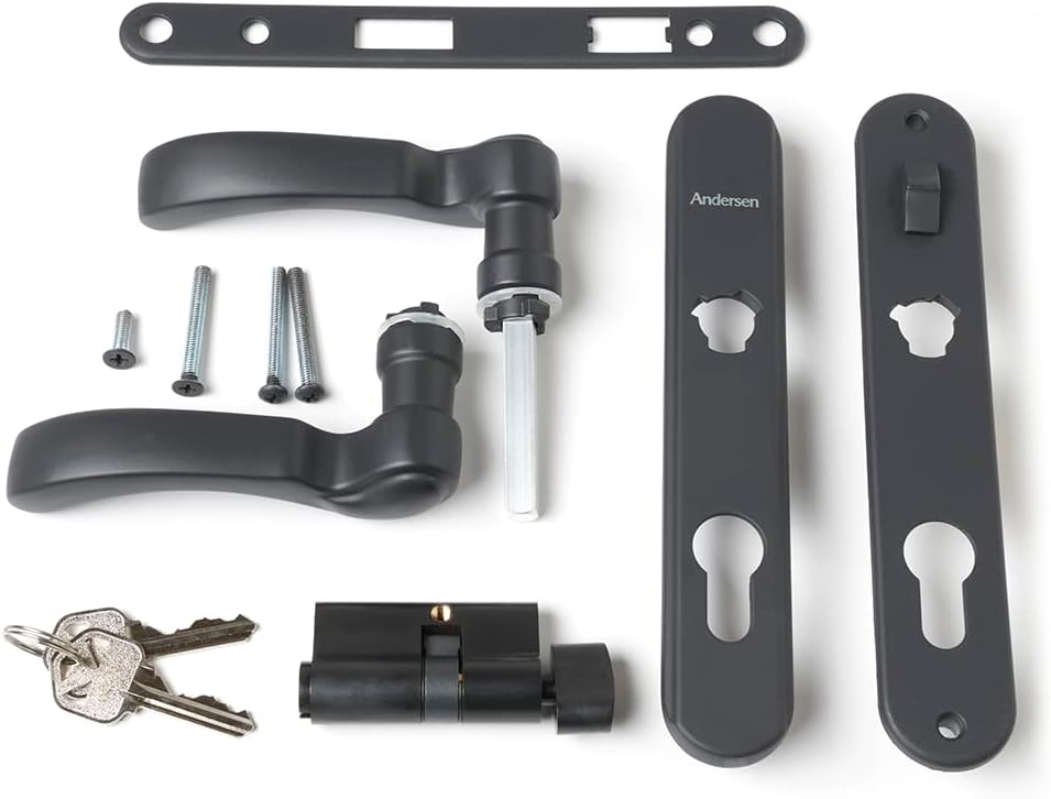 Matte Black Storm Door Hardware Set W8808
