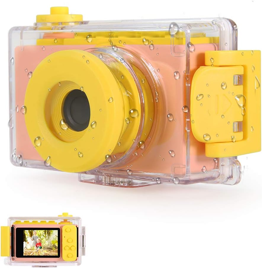 Blue Waterproof Kids Camera 8MP 1080P HD Camcorder Pack of 2 Y67181