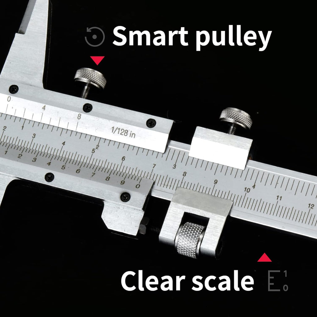 All-Metal Vernier Caliper Inch/Metric 0-12/0-300mm Range H140