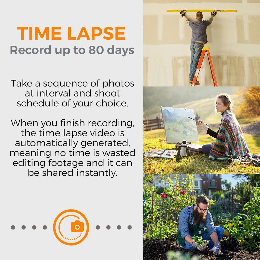 Time Lapse Camera with Clamp and Water-Resistant Case S80632