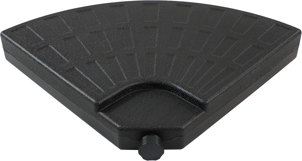 4-Piece Heavy-Duty Cantilever Offset Patio Umbrella Base Plates Black U344