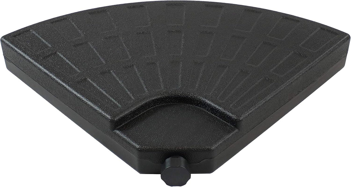 4-Piece Heavy-Duty Cantilever Offset Patio Umbrella Base Plates Black U344