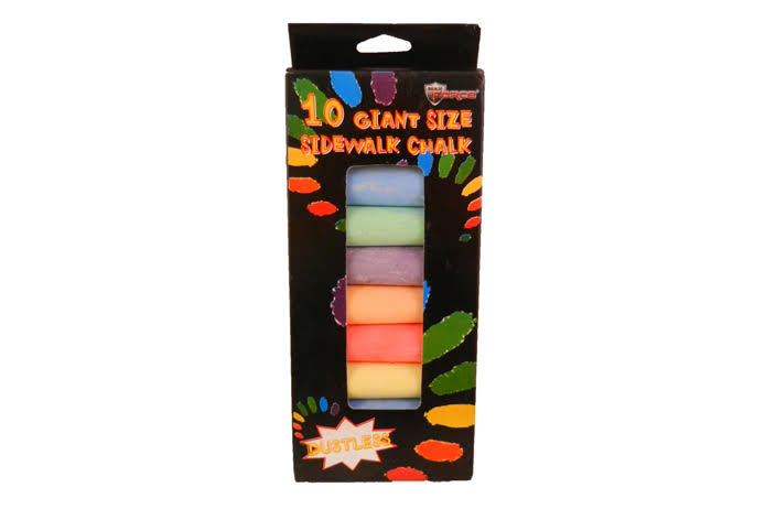 Giant Size Sidewalk Chalk Assorted Color 48 per Pack F88622