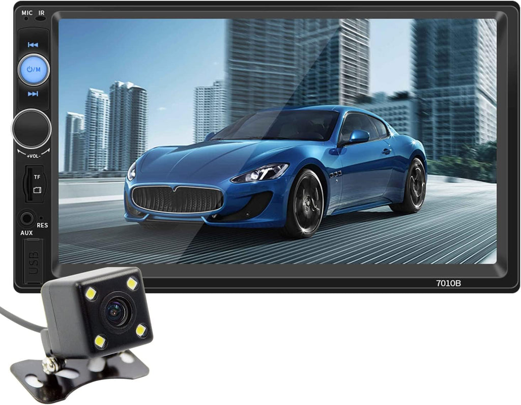 Double Din 7 Inch Touch Screen Car Stereo with Backup Camera Y701