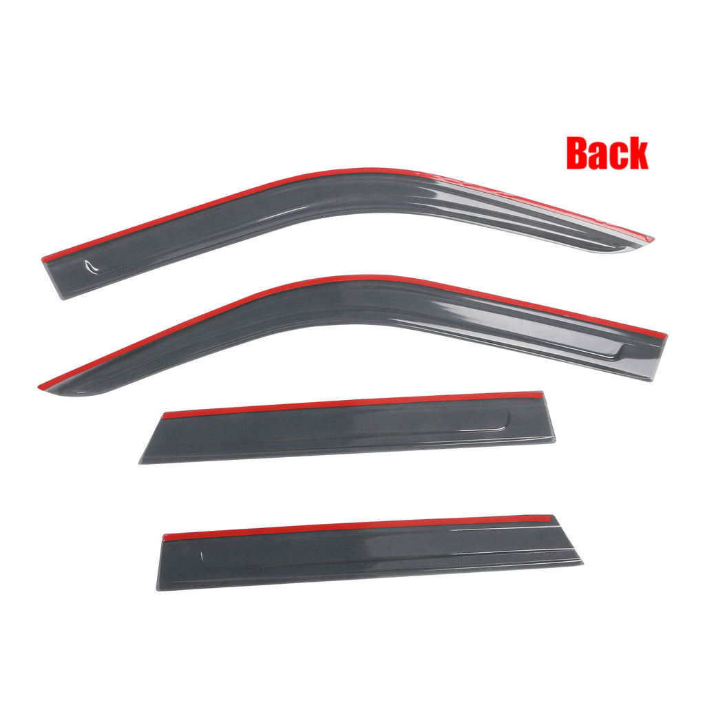 Black Acrylic Window Visors 4PCS H884334