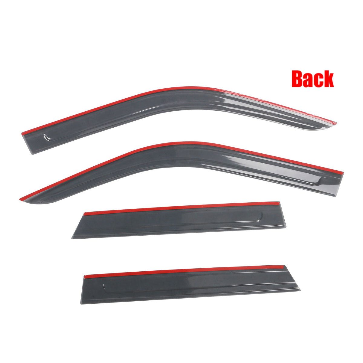Black Acrylic Window Visors 4PCS H884334
