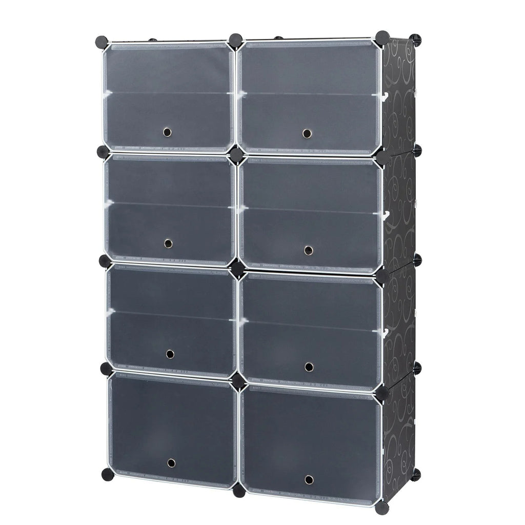 Portable Black Shoe Storage Organizer Tower D581943