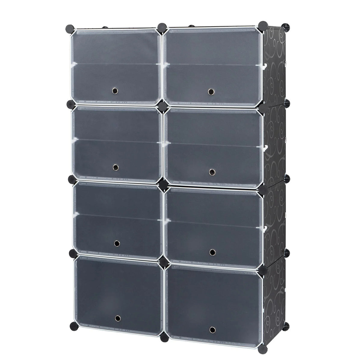 Portable Black Shoe Storage Organizer Tower D581943