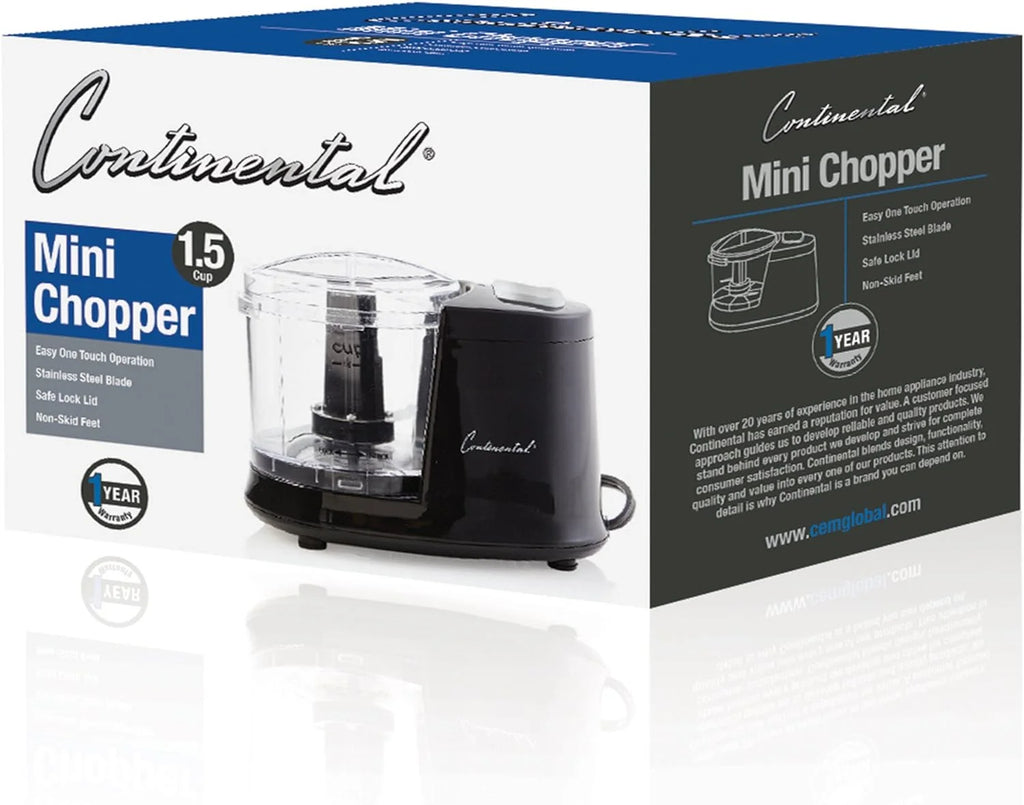 Mini Chopper, 1.5 Cup, Black Q414263