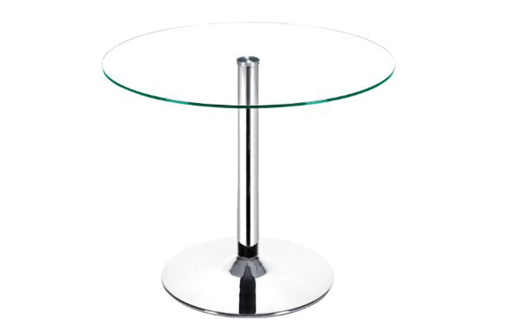 Chrome Clear Glass Dining Table U9221