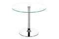 Chrome Clear Glass Dining Table U9221