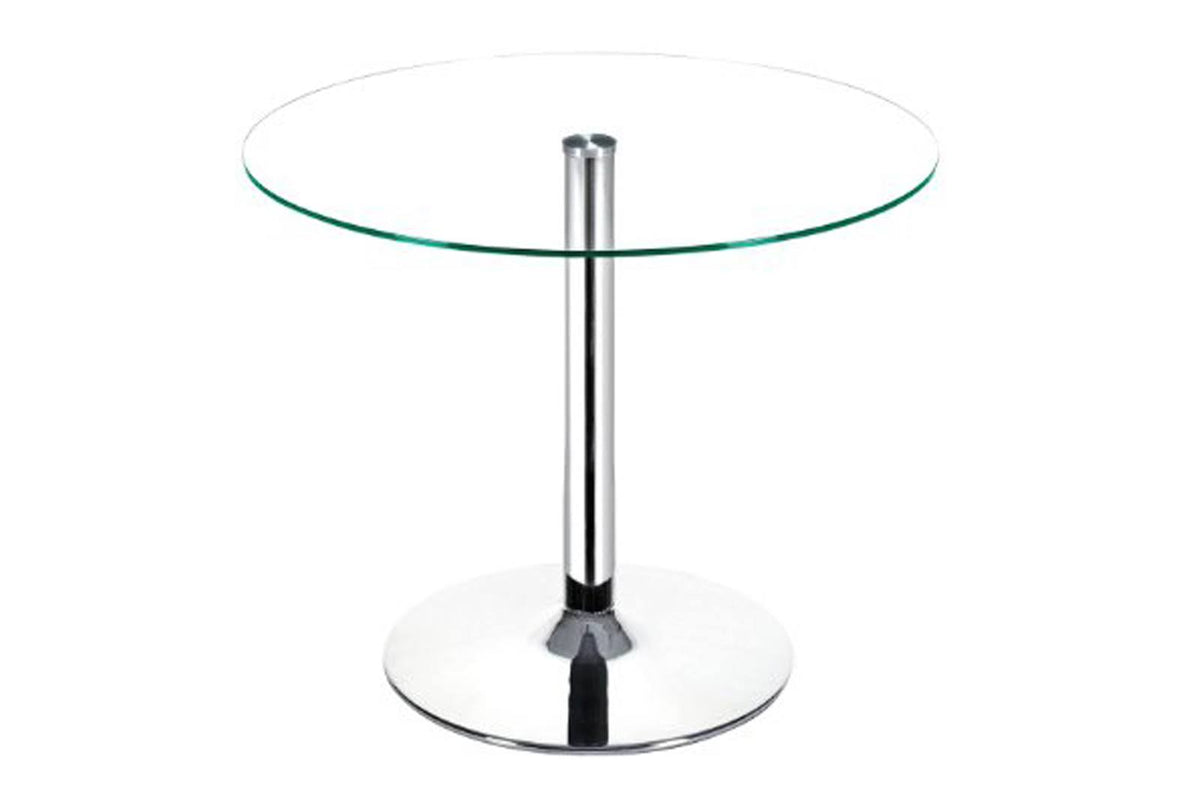 Chrome Clear Glass Dining Table U9221