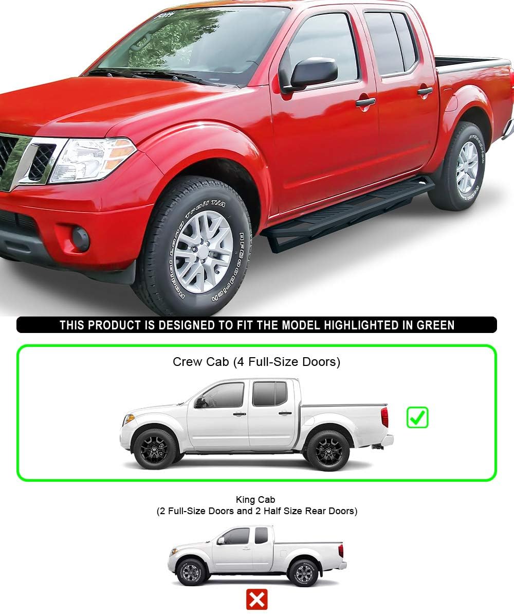 6.5in Nerf Bars Rocker Guards for Nissan Frontier Crew Cab N61530