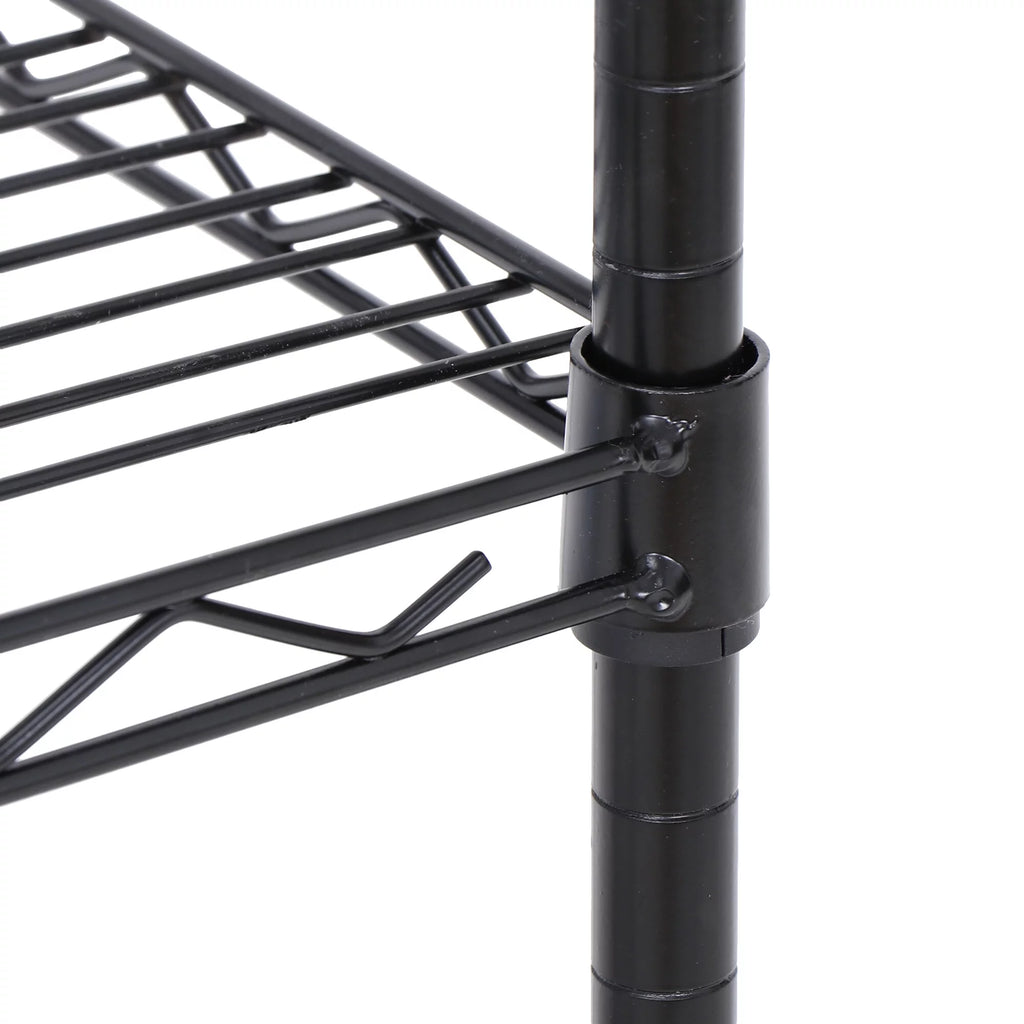 Rolling Kitchen Cart Black Z151
