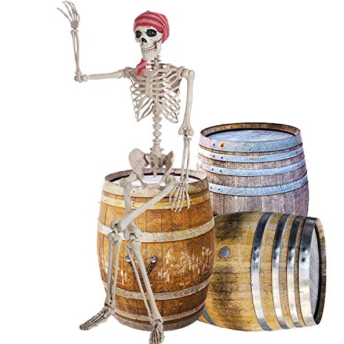 Life Size Skeleton with Glowing Eyes Posable Joints T896524