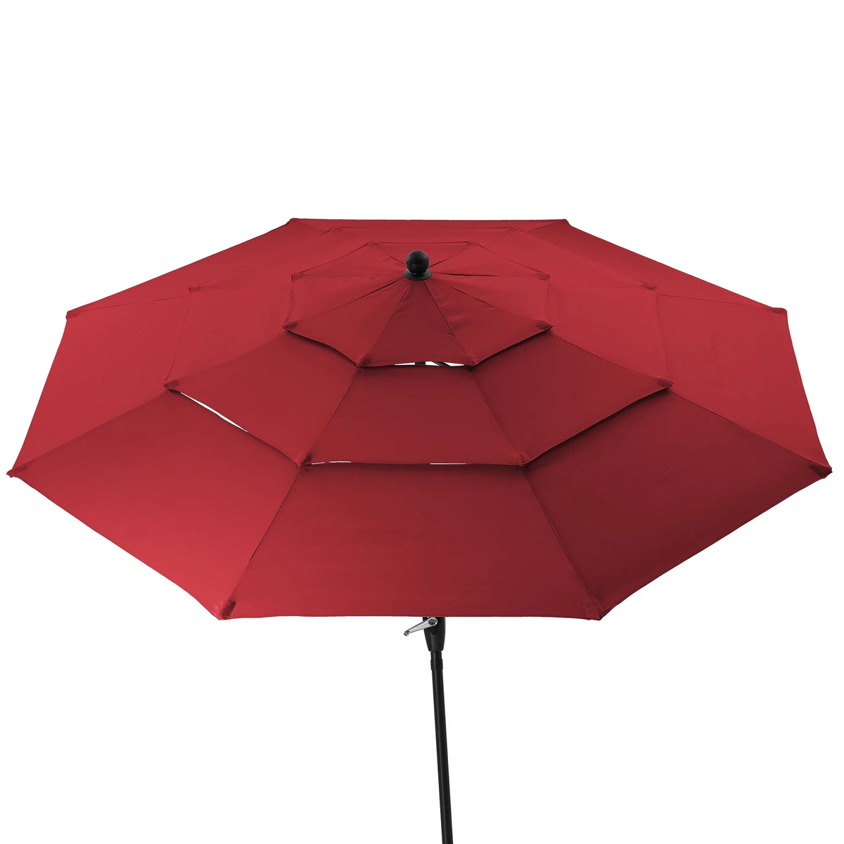 10 Ft 3 Tier Double Vented Patio Umbrella with Crank S2284
