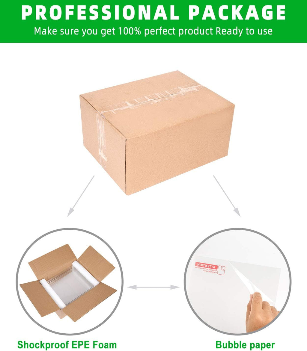8 Pack Acrylic Sign Holder 8.5 x 11, Double-Sided Clear Plastic Display Stand V832817