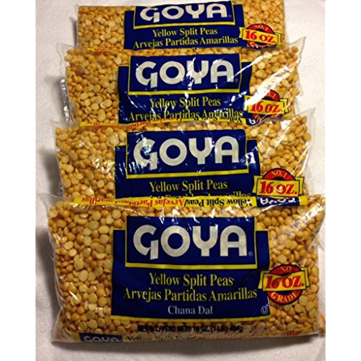 Dried Yellow Split Peas - Four 1 Lb Bags F7999