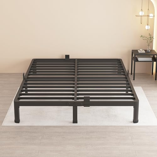18 Inch Full Size Metal Platform Bed Frame with Under-Bed Storage G417