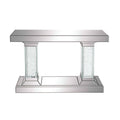 Crystal Pedestal Rectangular Console Table D160821