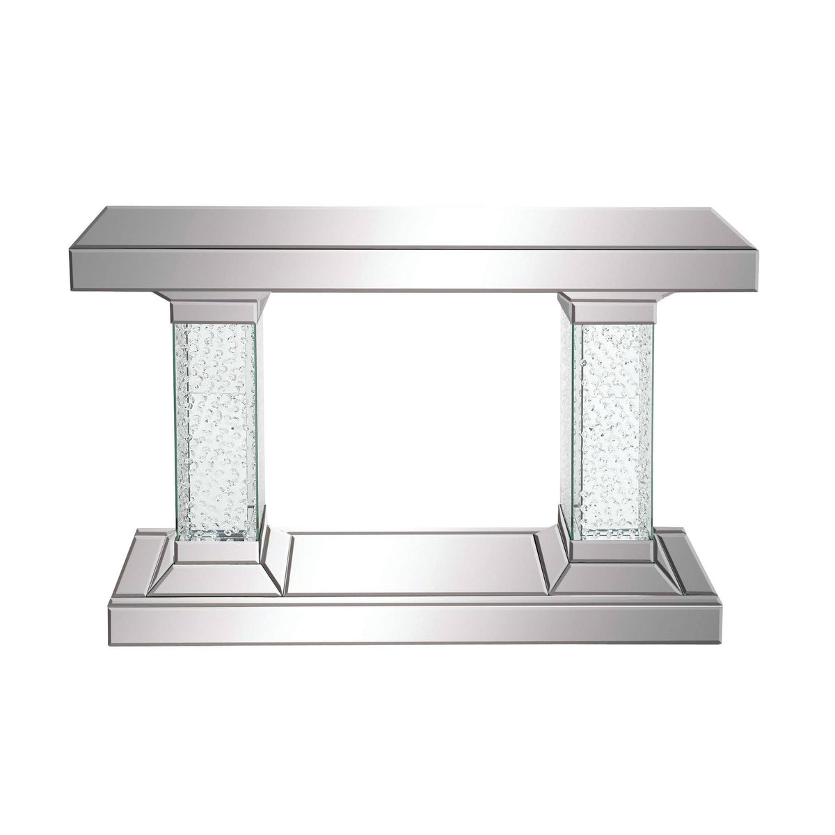 Crystal Pedestal Rectangular Console Table D160821