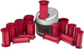 30 Piece Hairsetter Hot Rollers with 5 Size Rollers O202