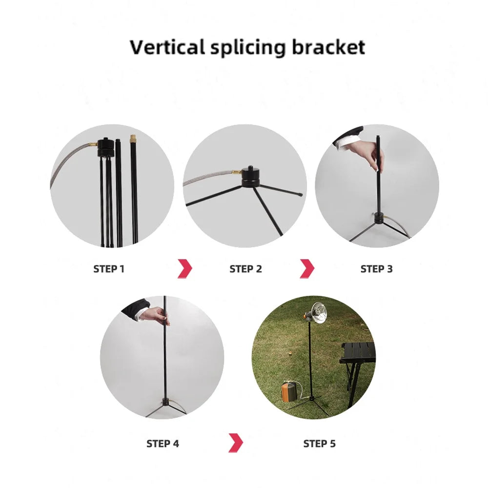Camping Tent Heating Stove Tripod Holder U207752