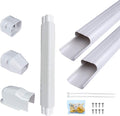 PVC Decorative Air Conditioner Line Set Cover Kit, 3in W, 9ft L, Pack of 2 G944