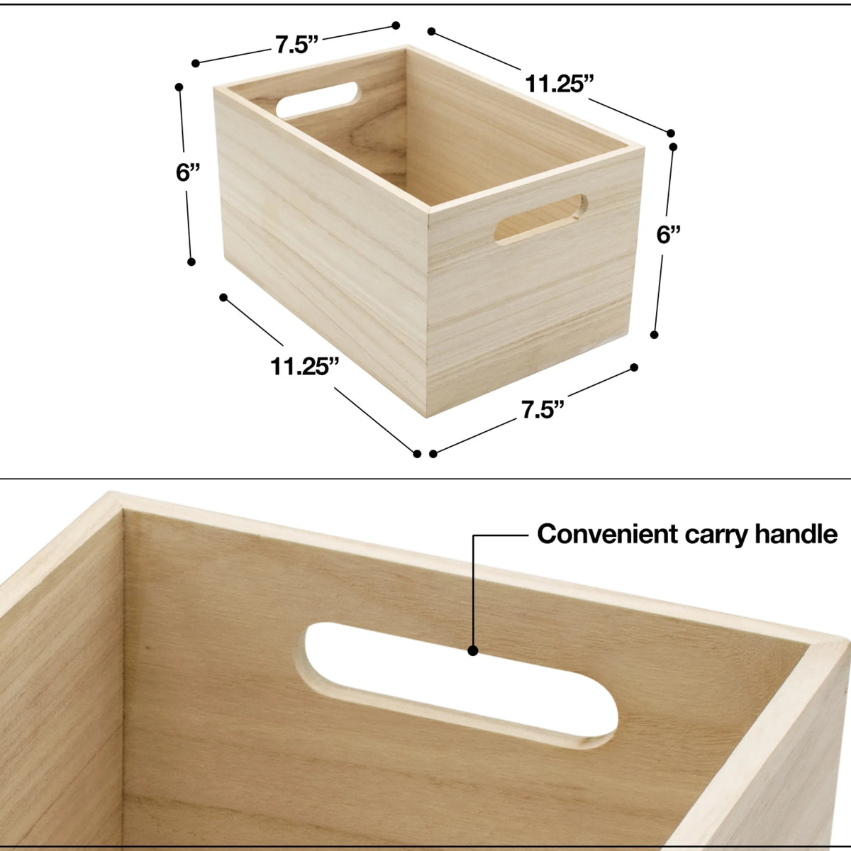 Unfinished Wood Crates 4-Pack I49681