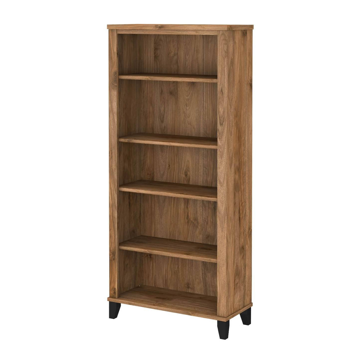 White 5 Shelf Bookcase D7134