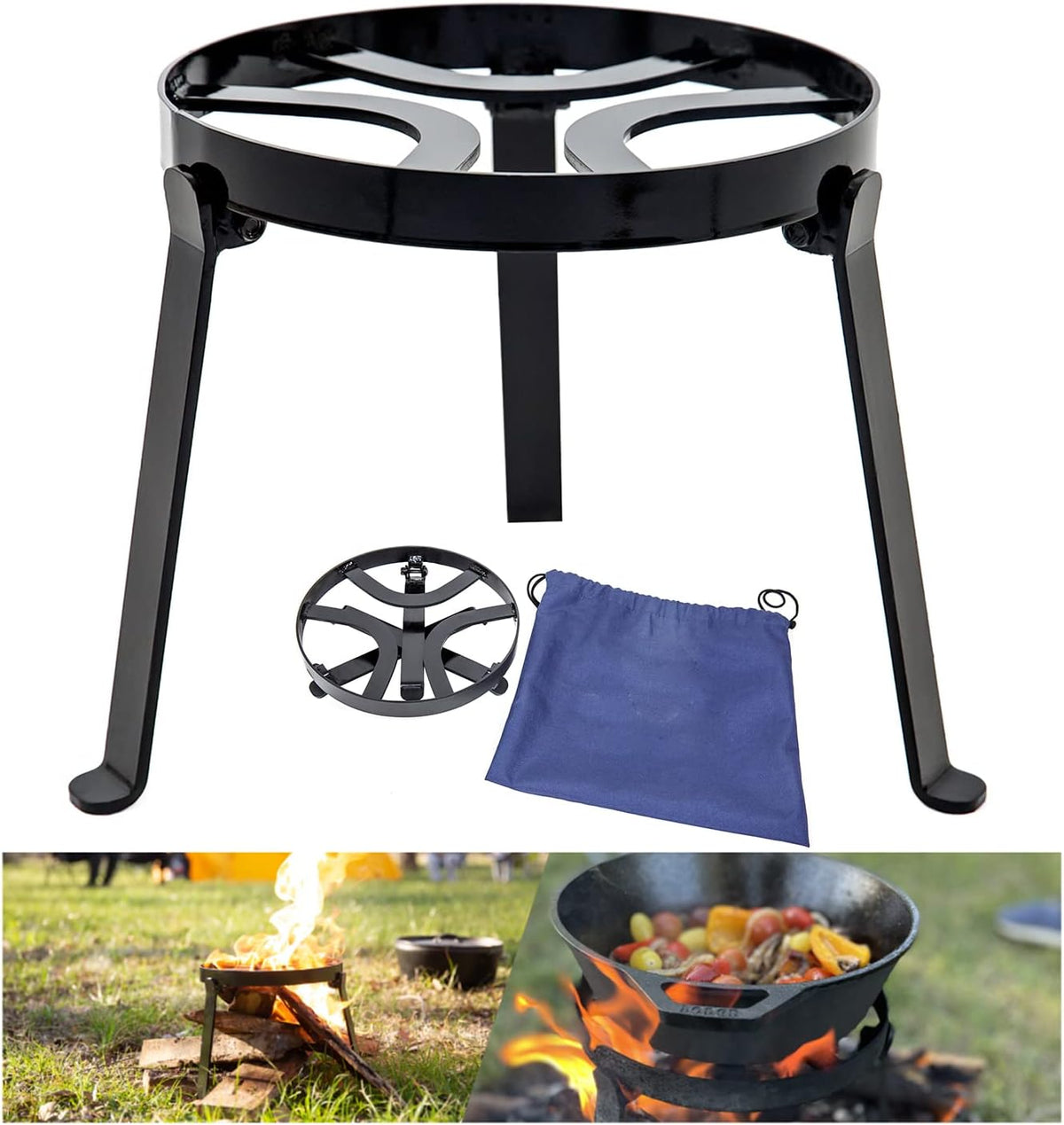 Campfire Tripod Cooking Stand Pack of 2 U74526