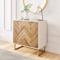 White Free Standing Accent Cabinet with Doors M968