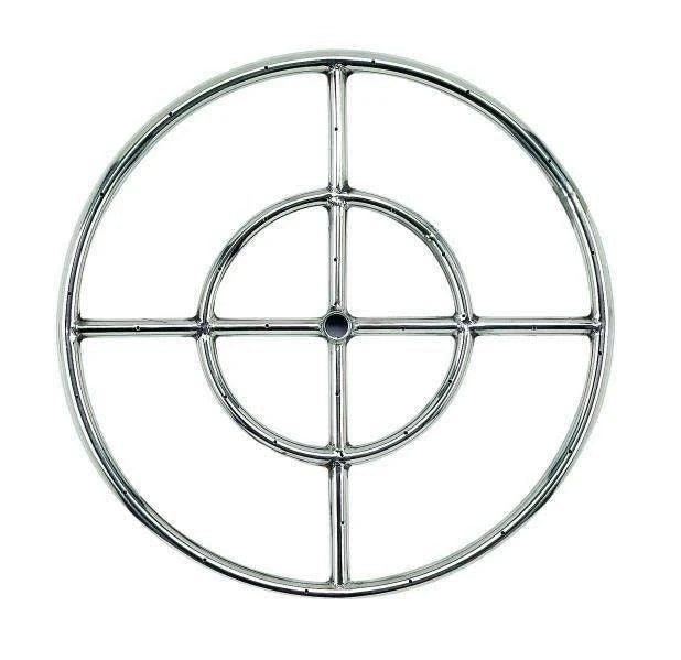 18x22 Round Stainless Steel Fire Pit Burner S8120