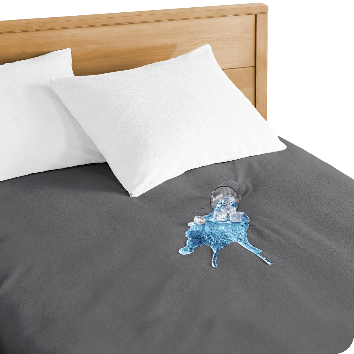 Twin XL Gray Waterproof Mattress Protector U199818