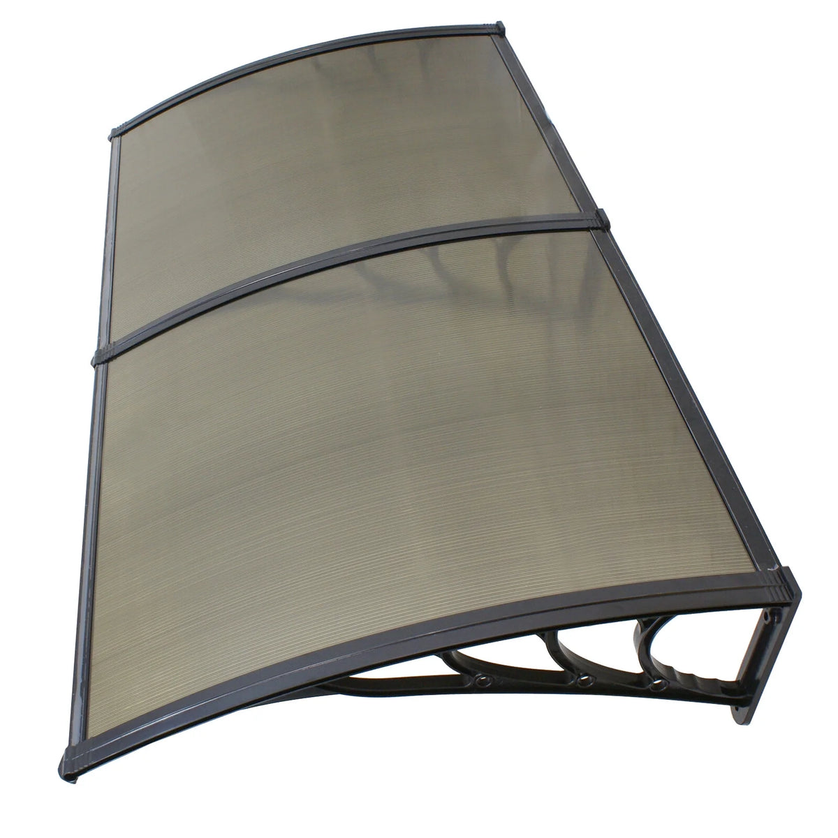 40’’x80’’ Polycarbonate Window Door Awning Canopy with Black Bracket N5469