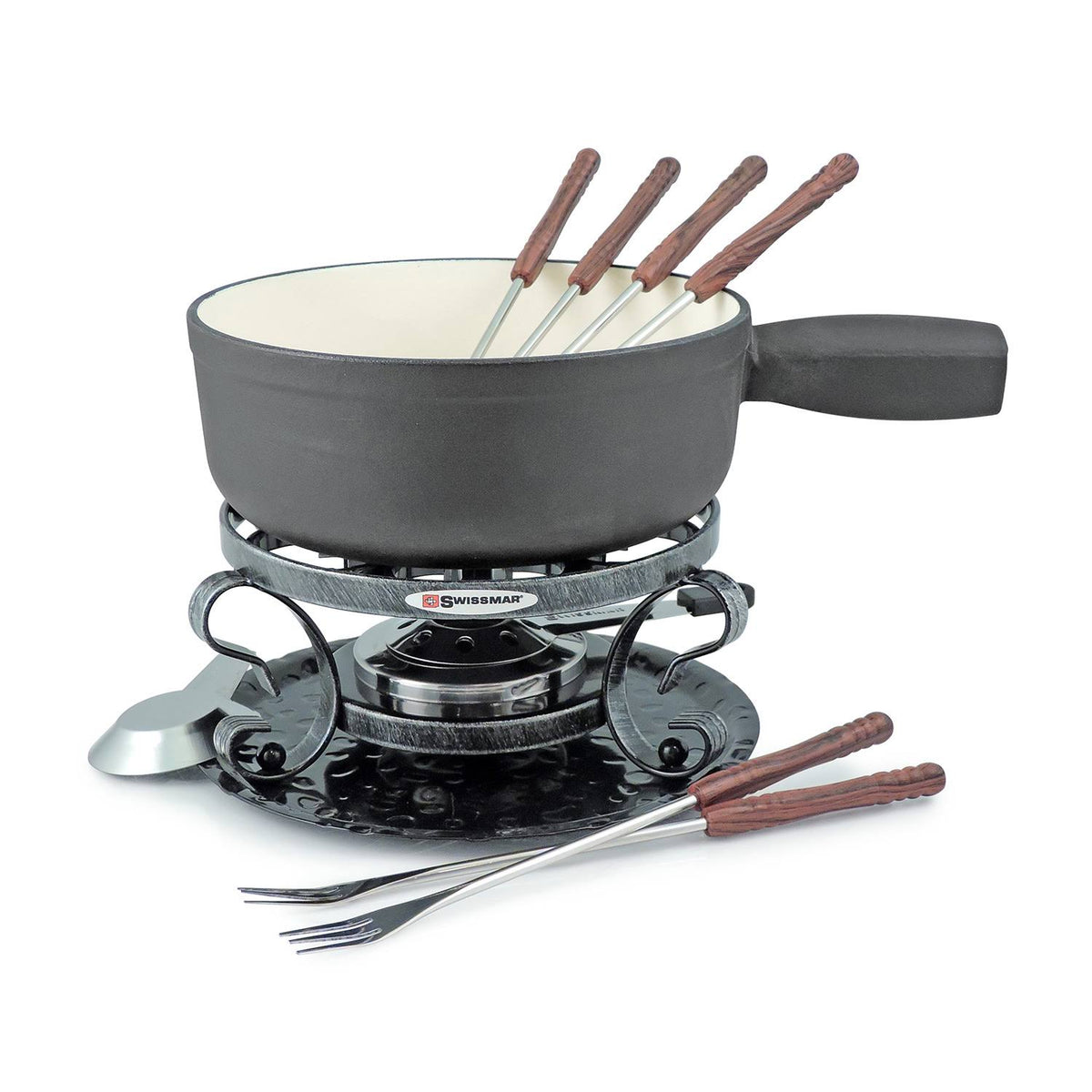 9 Piece Cast Iron Fondue Set X1007