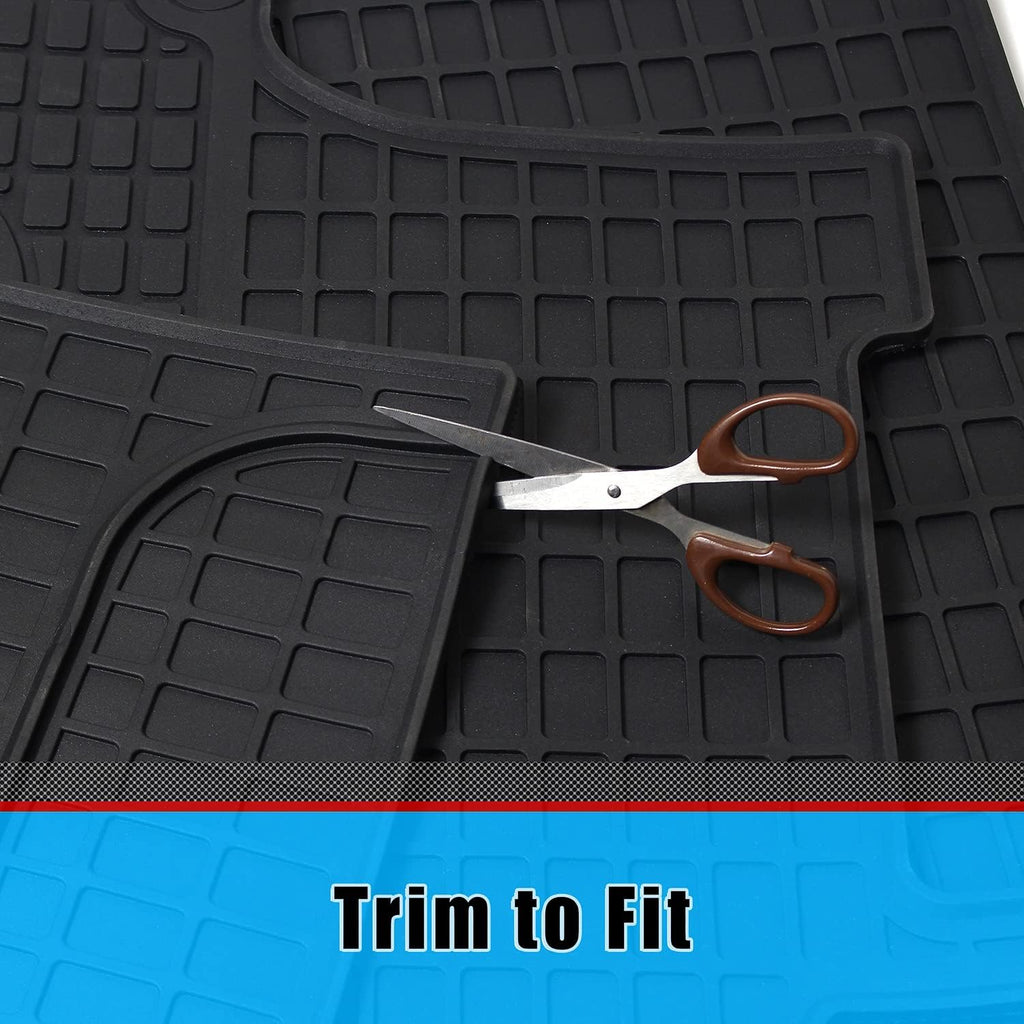 3PCS Set Heavy Duty Rubber Floor Mats for Freightliner Cascadia D2652