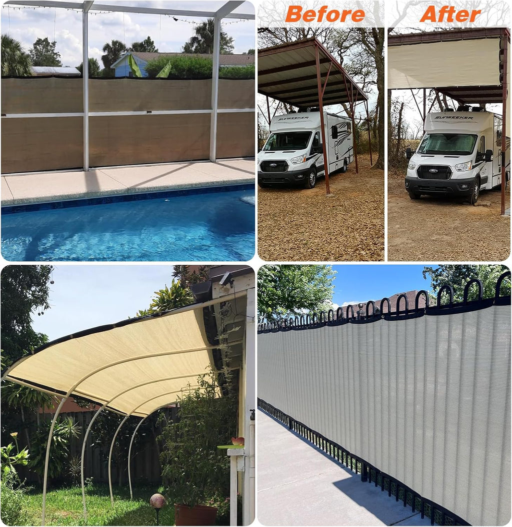 Green 5' x 25' Privacy Fence Screen T7908