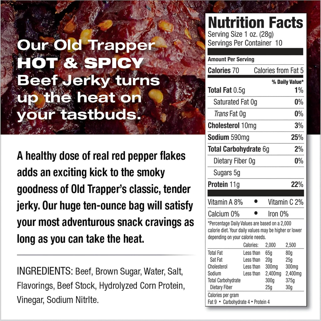 Spicy Beef Jerky, 10 Ounce Z3130