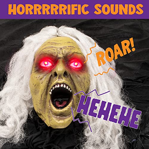Zombie Halloween Decoration with Sound Effect & Lighted Eyes E506
