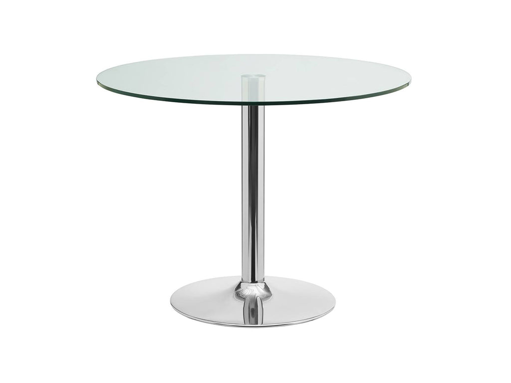 Chrome Clear Glass Dining Table U9221