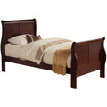 Cherry Brown Twin & King Size Bed N728
